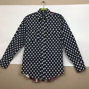 Wrangler men Cowboy Western Shirt. Size 15 1/2-34